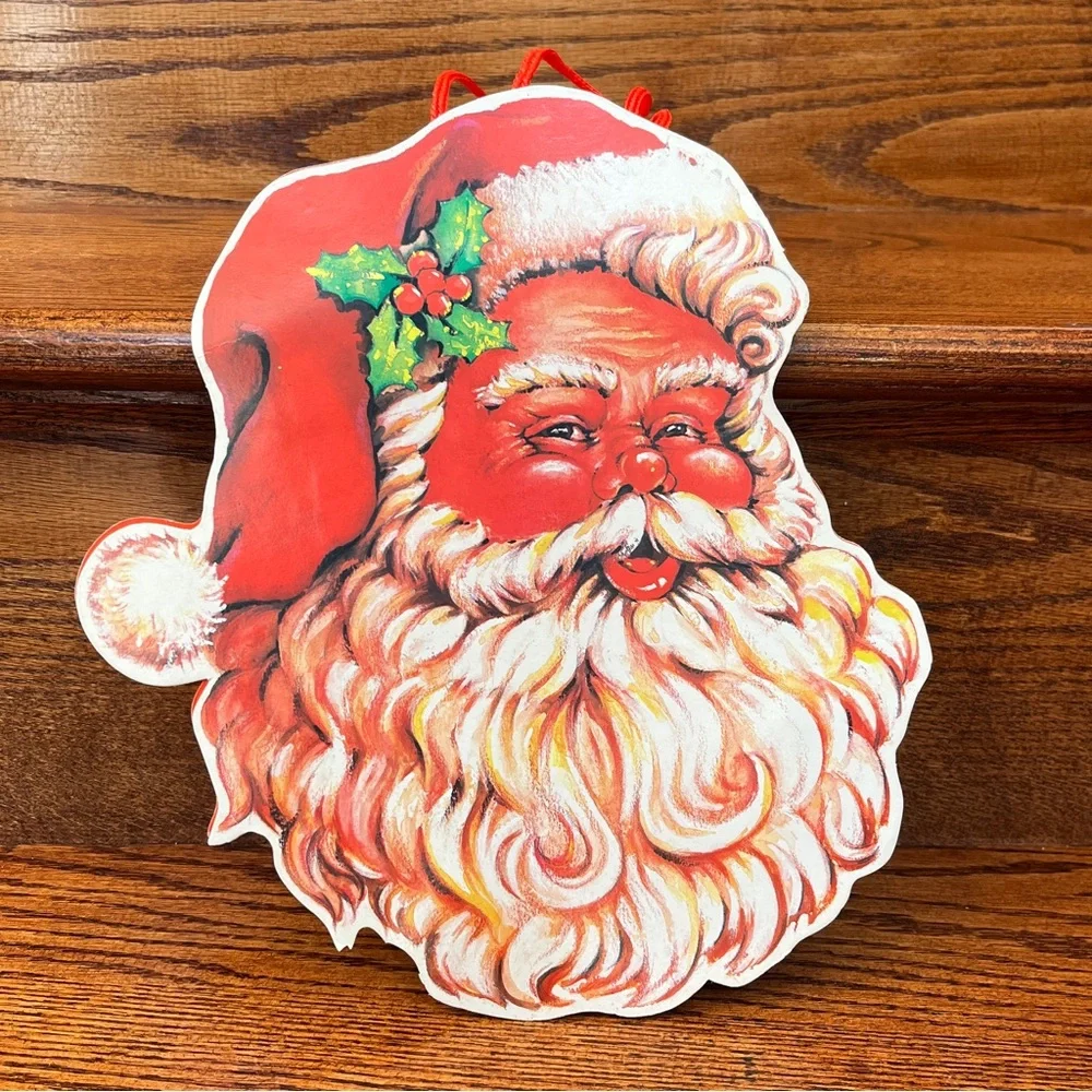 Vintage Santa Holiday Christmas Bag